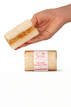 Okay Serra Honey & Donkey Milk Soap with Natural Loofah