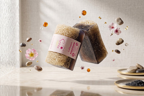 Okay Serra Collagen Soap with Natural Loofah