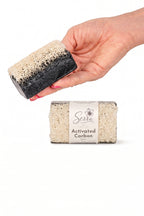 Serra Activated Carbon Extract Soap with Natural Loofah Fiber