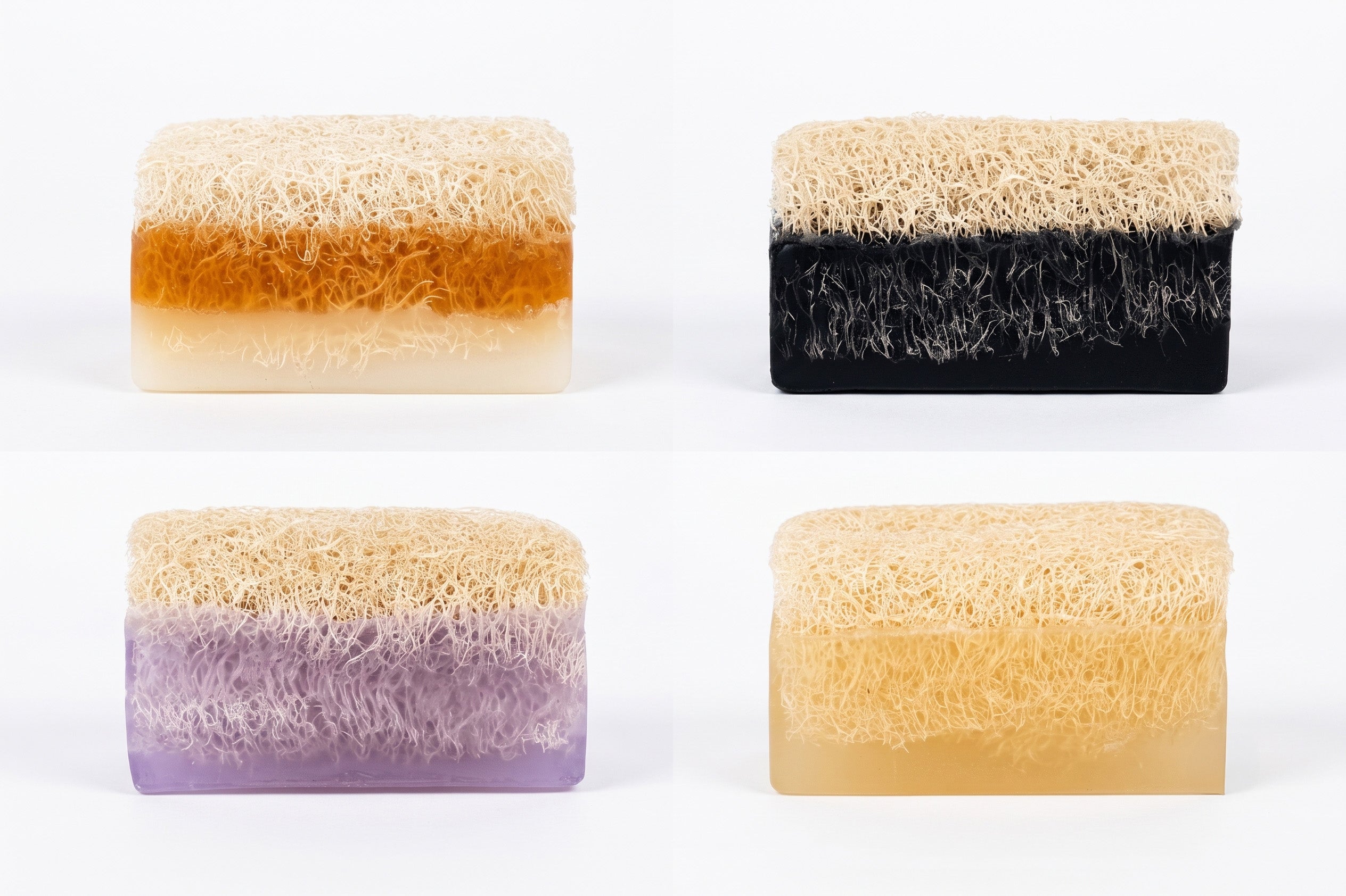 Serra Collagen Extract Soap with Natural Loofah Fiber